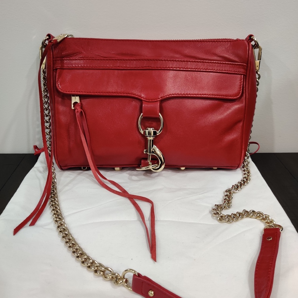 Rebecca Minkoff Red Leather Crossbody Bag